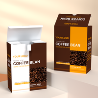 Caja de Café Instantáneo de Papel Reciclado con Impresión Personalizada y Logotipo, Empaque para Café Espresso Instantáneo