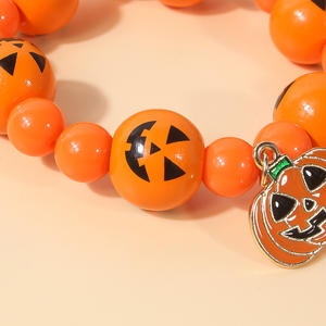 2025 nouveau Bracelet à breloques cadeau saisonnier de haute qualité Halloween Bracelet de perles fantômes citrouille empilées prêt à expédier - Product Image 4