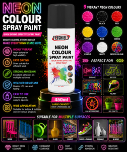 FIBSHIELD 450ml Peinture en aérosol couleur néon haute couvrance séchage rapide fluorescente <span class=keywords><strong>pour</strong></span> enseignes, artisanat, automobile et décoration - Product Image 3