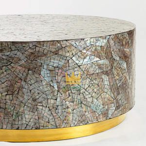 Table basse moderne de qualité supérieure en os incrusté, mobilier du Vietnam, luxe MOP, design attrayant, vente en gros à prix avantageux - Product Image 3
