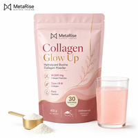 Poudre de Collagène Certifiée Halal pour Adultes, Vente en Gros OEM, Mélange Marin et Bovin Hydrolysé avec Vitamine C pour l'Éclat de la Peau et la Croissance des Cheveux