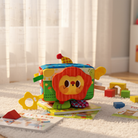 Boîte à mouchoirs pour bébé, jouet éducatif Montessori, jouets sensoriels pour tout-petits, enfants, marque RS, modèle HE8054, 0-24 mois