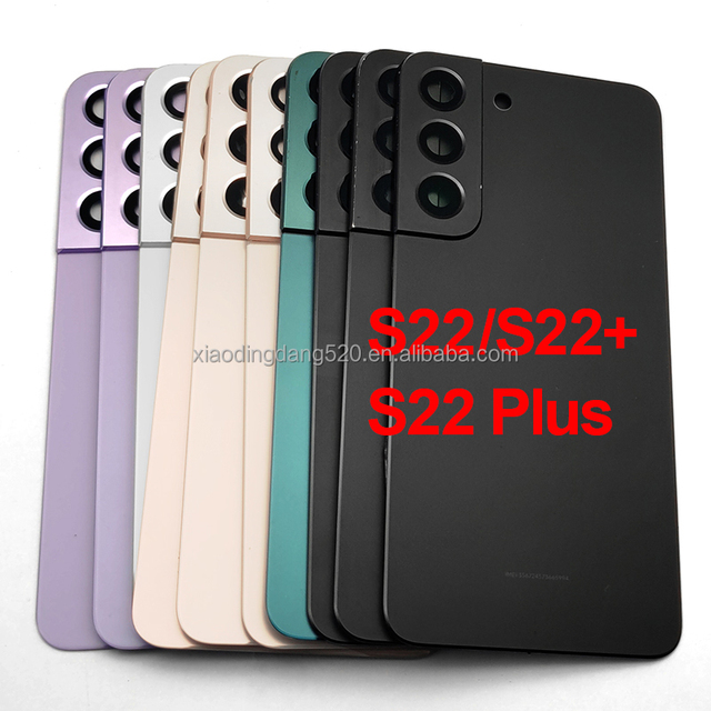Original for Samsung Galaxy S22+ 5G Back Cover Housing Parts Replacement S22 Plus S901 S906 Camera Lens Shell Glass Battery Bar