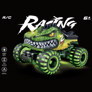 <span class=keywords><strong>Giocattoli</strong></span> <span class=keywords><strong>Monster</strong></span> <span class=keywords><strong>Truck</strong></span> DWI Dowellin, 360 ° Auto RC Acrobatiche con Dinosauri Rotanti, Musica, 2 Batterie e Luci LED Stroboscopiche Wireless - Product Image 2