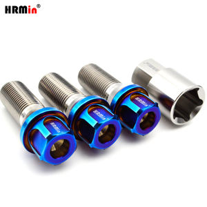 Nouveau <span class=keywords><strong>boulon</strong></span> de roue à siège conique en titane de qualité 5, 10.9, M14*1.25, <span class=keywords><strong>antivol</strong></span>, revêtement PVD, pour MINI Rolls-Royce - Product Image 2