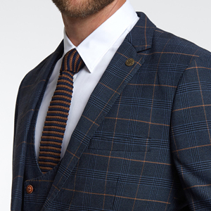 <span class=keywords><strong>Abito</strong></span> da <span class=keywords><strong>uomo</strong></span> su misura giacca in lana blu scuro Plaid da <span class=keywords><strong>uomo</strong></span> formale matrimonio sposo Business squisito <span class=keywords><strong>abito</strong></span> di moda <span class=keywords><strong>a</strong></span> tre pezzi - Product Image 3