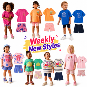 Ropa de Algodón para Niños, Lote Surtido de Verano, Venta al Por Mayor de Ropa Infantil, Excedente de Fábrica - Product Image 4