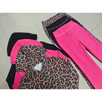 Ensemble deux pièces imprimé pour femme avec sweat à capuche zippé et pantalon en coton élasthanne, logo personnalisé, survêtement d'automne pour streetwear, soirée, club