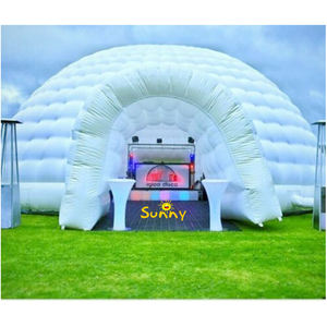 Carpa Domo Iglú Blanca <span class=keywords><strong>de</strong></span> PVC Resistente con Iluminación LED, Inflable, para Fiestas y Bodas, para Uso en Jardín, 20 pies x 20 pies, Incluye Soplador - Product Image 5