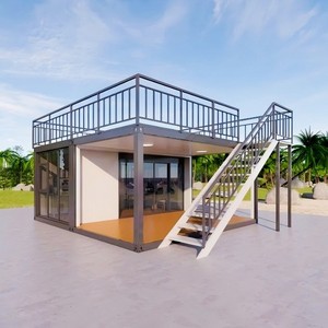 2层设计胶囊公寓办公室大空间预制模块化可拆卸集装箱房，带沥青屋顶 - Product Image 3