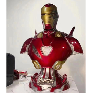 Statue en résine demi-corps de l'héroïque personnage d'anime Iron Man MK50 pour la décoration de bureau, de maison et comme cadeau - Product Image 4