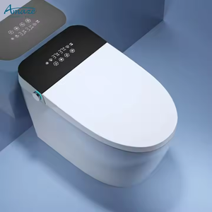 AMAZE Inodoro Inteligente Alargado de Cerámica Negra, Automático y Moderno, con Trampa S, Control Remoto Eléctrico, Bidé, <span class=keywords><strong>WC</strong></span> e Inodoro - Product Image 2