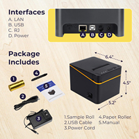 Printer Thermal 80E 80mm Printer POS Thermal Langsung Kecepatan Tinggi dengan Port USB LAN Kompatibel Windows/Mac untuk Penggunaan Dapur