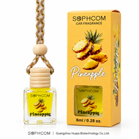 Diffuseur de parfum pour voiture 8ml, flacon suspendu en verre avec bouchon en bois, quatre couleurs, huile essentielle liquide, désodorisant pour rétroviseur