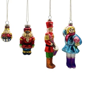 Prix bon marché <span class=keywords><strong>Casse</strong></span>-Noisette de Noël soufflé décorations suspendues de Noël décorations en verre de fête d'arbre de Noël d'hiver - Product Image 5