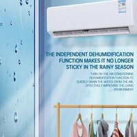 Climatiseur mural split 5000W, refroidissement et chauffage avec pompe à moteur pour salon
