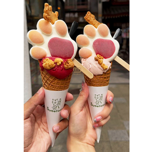 Cono gelato usa e getta stampato personalizzato per uso alimentare elegante da togliere Crepes cialde - Product Image 4