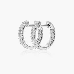 Elegantes Pendientes de Aro de Plata de Ley 925 Chapados en Oro con Moissanita, Joyería de Diseño de Lujo Premium, Brillo Brillante, Elegantes para Mujer - Product Image 2