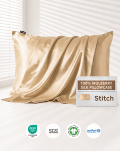 Funda <span class=keywords><strong>de</strong></span> Almohada 100% Seda <span class=keywords><strong>de</strong></span> Morera 22 Momme Grado 6A Antienvejecimiento Hipoalergénica con Cierre <span class=keywords><strong>de</strong></span> Sobre para Cuidado del Cabello y Efecto Refrigerante, Tamaños Estándar, Queen y King - Product Image 1