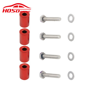 Hoso Racing Aluminum <b>Hood</b> Lifter Kit Red 8mm For Car <b>Engine</b> Ventilation Mounting - Product Image 1