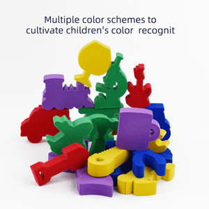 Xiao Duo Bao 17PCS SET latex tự nhiên <span class=keywords><strong>Montessori</strong></span> cảm giác Đồ chơi giáo dục sớm phim hoạt hình Kid đồ chơi ngôn ngữ Đồ chơi giáo dục - Product Image 5