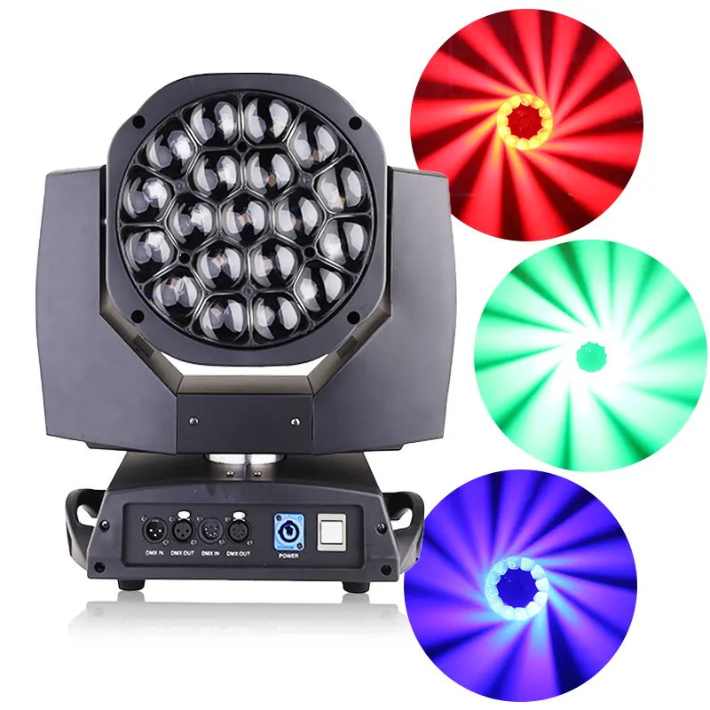 Yüksek kaliteli 19x15W arı göz LED hareketli kafa DJ işıkları B göz k10 sahne aydınlatma fiyat