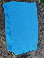 Couverture pour bébé en coton doux 100% avec logo personnalisé pour nouveau-nés, couverture en coton tricoté pour bébé en gros, couverture de canapé en gros