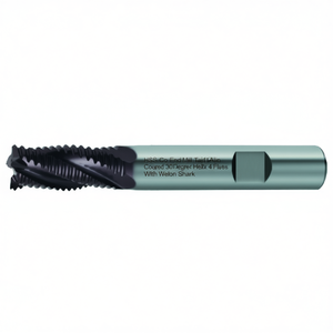 ดอกกัด HSS Co End Mill รุ่น TA1419 เคลือบ TiAlN แบบ 30 องศา เฮลิกซ์ 4 ฟลุต สำหรับงานกัดหยาบ พร้อมก้านเชื่อมแบบ Weldon - Product Image 2