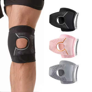 Genouillères de sport antidérapantes à compression avec logo personnalisé pour le basketball et le fitness - Product Image 1