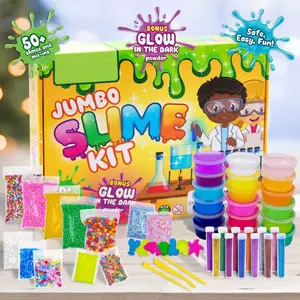 colorful funny diy crazy slime barrel crystal slime toy kit for kids