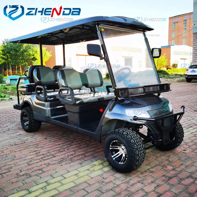 Chất lượng cao xăng 6 chỗ ngồi Golf giỏ hàng điện Golf Buggy saudi Saber chứng nhận Câu lạc bộ xe Golf giỏ hàng để bán