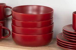 Vajilla de Porcelana Rústica Estilo Borgoña, 16 Piezas, Venta al por Mayor en China, Juego de Platos para Cena, Vajilla de Cerámica de Lujo - Product Image 5