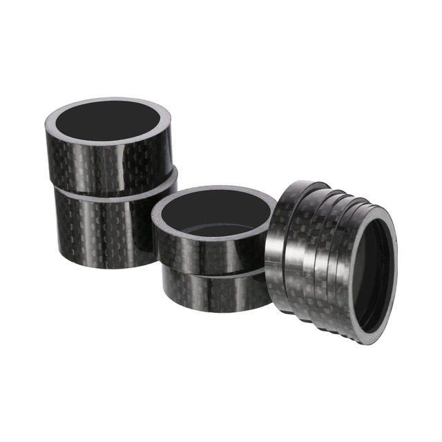 New 11-Piece Carbon Fiber Bike Headset Spacer 1-1/8 Inch 7 Sizes 20MM 15MM 10mm 5mm Headset Spacer