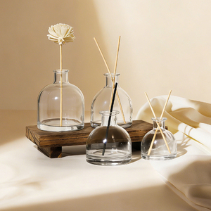 Bottiglia in Vetro Trasparente Vuota Personalizzabile da <span class=keywords><strong>50</strong></span> <span class=keywords><strong>ml</strong></span>, 100 <span class=keywords><strong>ml</strong></span>, 150 <span class=keywords><strong>ml</strong></span>, 250 <span class=keywords><strong>ml</strong></span> per Diffusore a Bastoncini, per Casa e Auto - Product Image 2