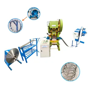 Manufacturing Full Automatic Razor Barbed Wire Mesh Machine Barbed Wire Fencing Making Machine Production