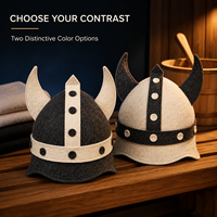 Chapeau de sauna en feutre à marque privée, motif imprimé personnalisé, couleur, taille et emballage, vente en gros