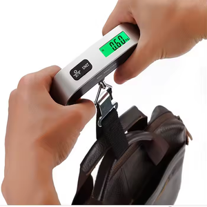 Báscula de cinturón de gancho de 50kg, báscula electrónica Digital LCD <span class=keywords><strong>para</strong></span> maleta de viaje, báscula colgante de equipaje, pesaje de mano - Product Image 5