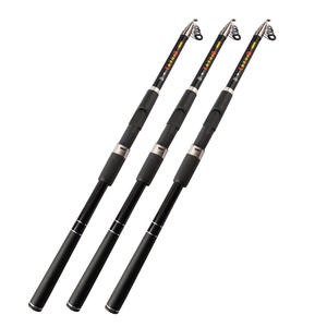 Canne à pêche télescopique Shi Diao Ying Xiong 3,5 m, action moyenne rapide, pour pêche en mer et en eau salée, noire et grise - Product Image 5