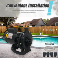 Pompe à air Jade J120017 0.75HP 1.7THP double tension 115/230V 60Hz homologuée ETL ultra silencieuse IP54 1,25 pouce pour piscine creusée et spa