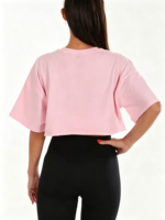 T-shirts Courts Basiques Personnalisés pour Femmes, T-shirts de Sport Oversize Unis et Vides pour l'Été, T-shirts Courts pour Femmes 100% Coton avec Impression en Relief