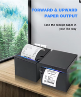 Printer Thermal Kecepatan Tinggi 260mm/s USB LAN WIFI untuk Printer POS Nirkabel Bluetooth Ubereat Doordash Skip Stock