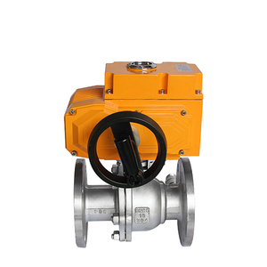 EX-DKV55-2PF Válvula de Bola Bidireccional Antideflagrante de Acero Inoxidable con Brida y Volante - Product Image 1