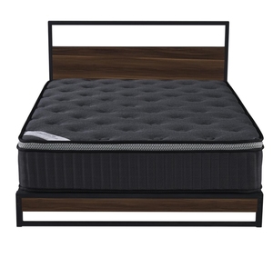 Matelas orthopédique Queen King Size pour hôtel, en gel, mousse à mémoire de forme, latex compressé, ressorts ensachés 5 zones - Product Image 2