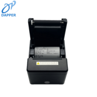 Printer Pos Desktop 80mm, Printer dengan USB nirkabel Bluetooth, Printer tanda terima termal untuk bisnis kecil, Printer tagihan hitam dan putih