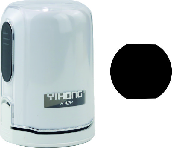 Almohadilla de tinta blanca y negra YH R42