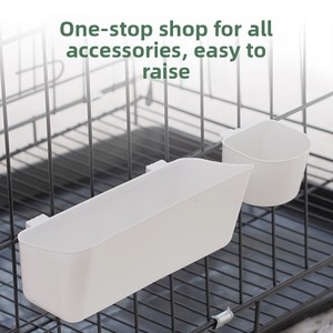 Comedero de Plástico Reforzado para Aves de Corral, Rectangular, Colgante, Anti-dispersión, para Pollos, Patos, Palomas y Otras Aves - Product Image 5