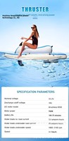 Vente directe usine – Bateau à réaction électrique gonflable 700W, propulseur 180-200kg, pour piscine, flottation aquatique, sports nautiques en extérieur