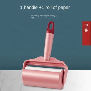 Nouveau populaire réutilisable brosse charpie rouleaux collants maison dépoussiéreur lavable en <span class=keywords><strong>caoutchouc</strong></span> pour poils d'animaux tissu rouleau Type outil de nettoyage - Product Image 6