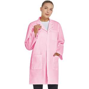 Bata de Laboratorio Profesional Personalizada VOGRYE para Mujer, Manga Larga, Unisex, Ropa de Trabajo de Poliéster Cómoda, Detección de Agujas - Product Image 2