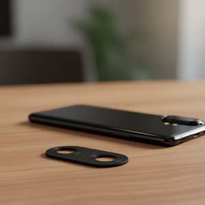 Copertura Protettiva per Obiettivo Fotocamera Huawei P20 Lite, Ricambio in ABS Nero - Product Image 3